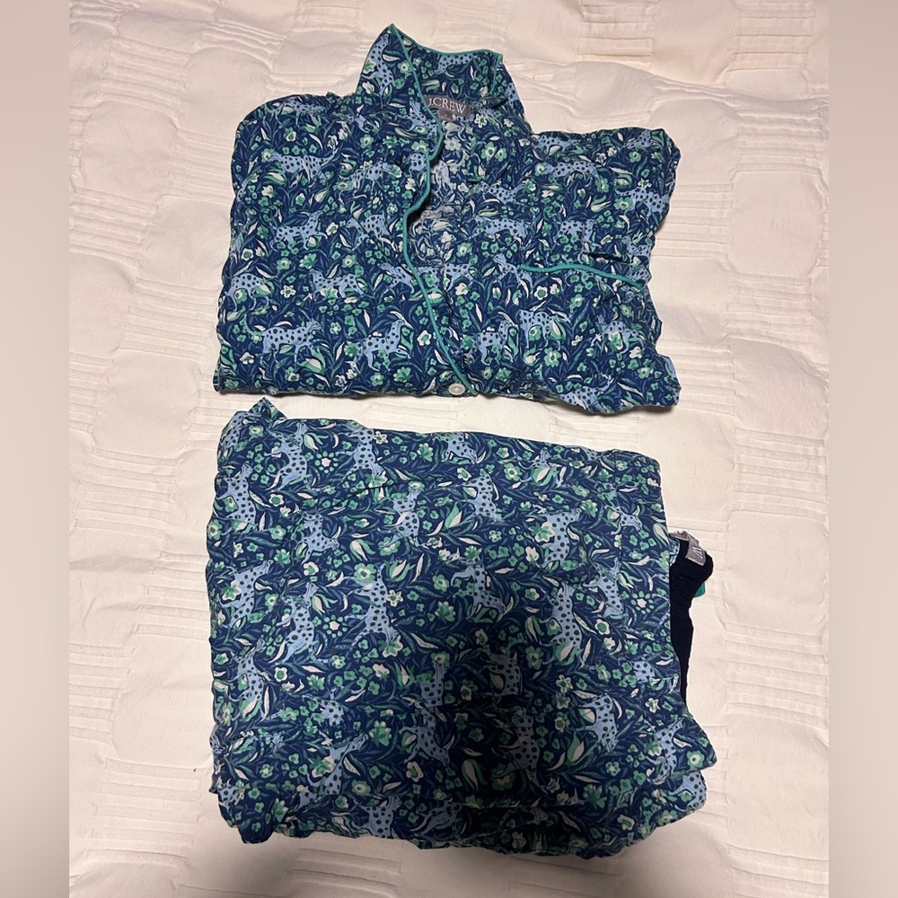 Jcrew Leopard Matching pj set